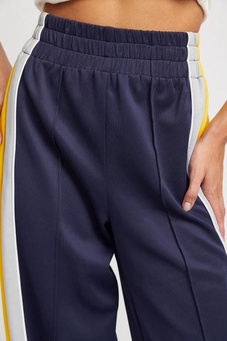 Navy Stripe Trackpants