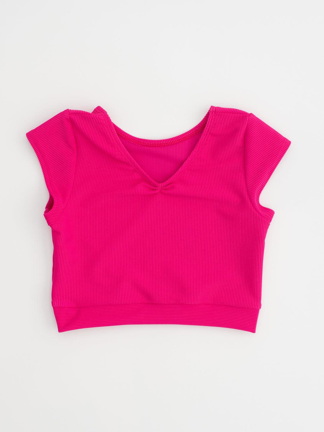 WD Ribbed Cap Sleeve Top
