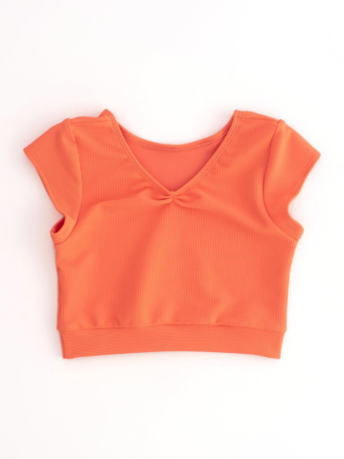 WD Ribbed Cap Sleeve Top