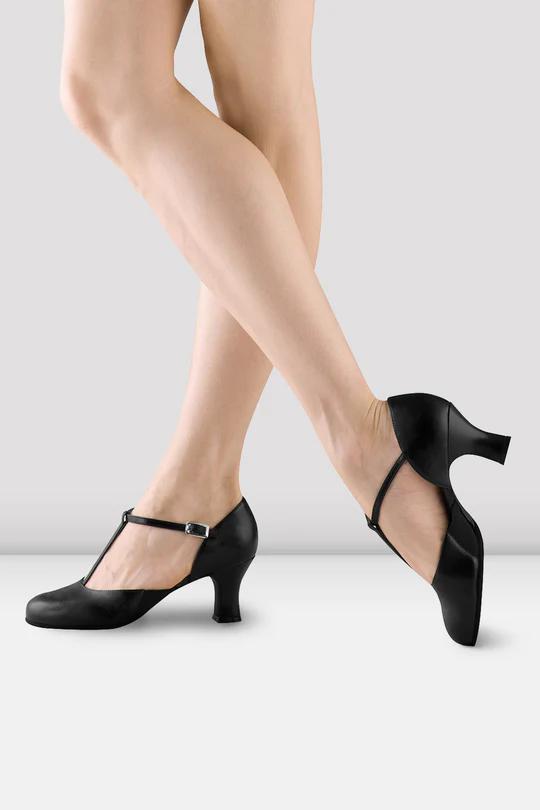 Split Flex Leather Character Shoes-Ladies