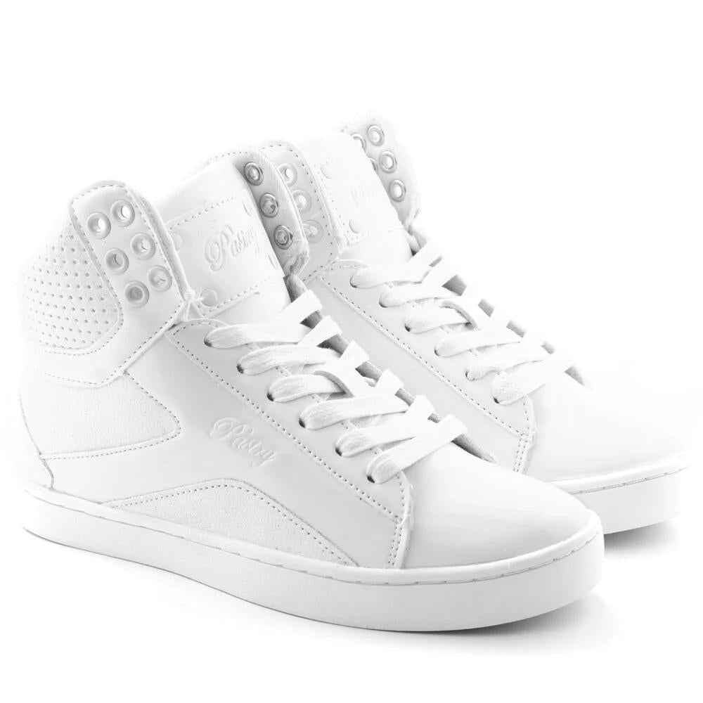 Pastry Grid Glitter Sneaker - White