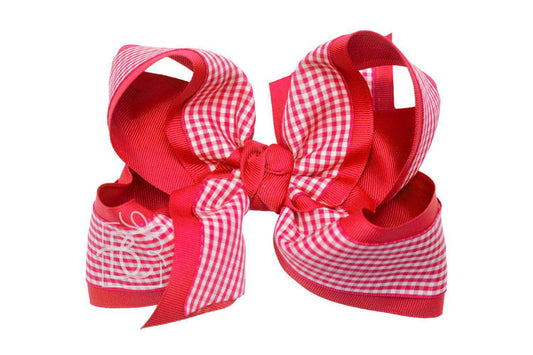 Gingham Hair Bow