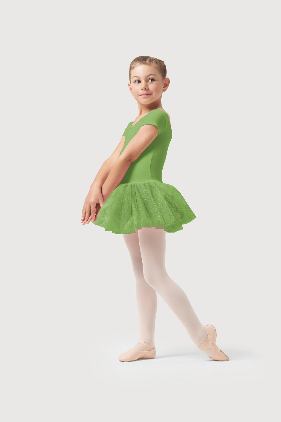 Cap Sleeve Tutu Dress Leotard