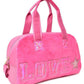OMG 'Love' Hot Pink Plush Medium Duffle Bag