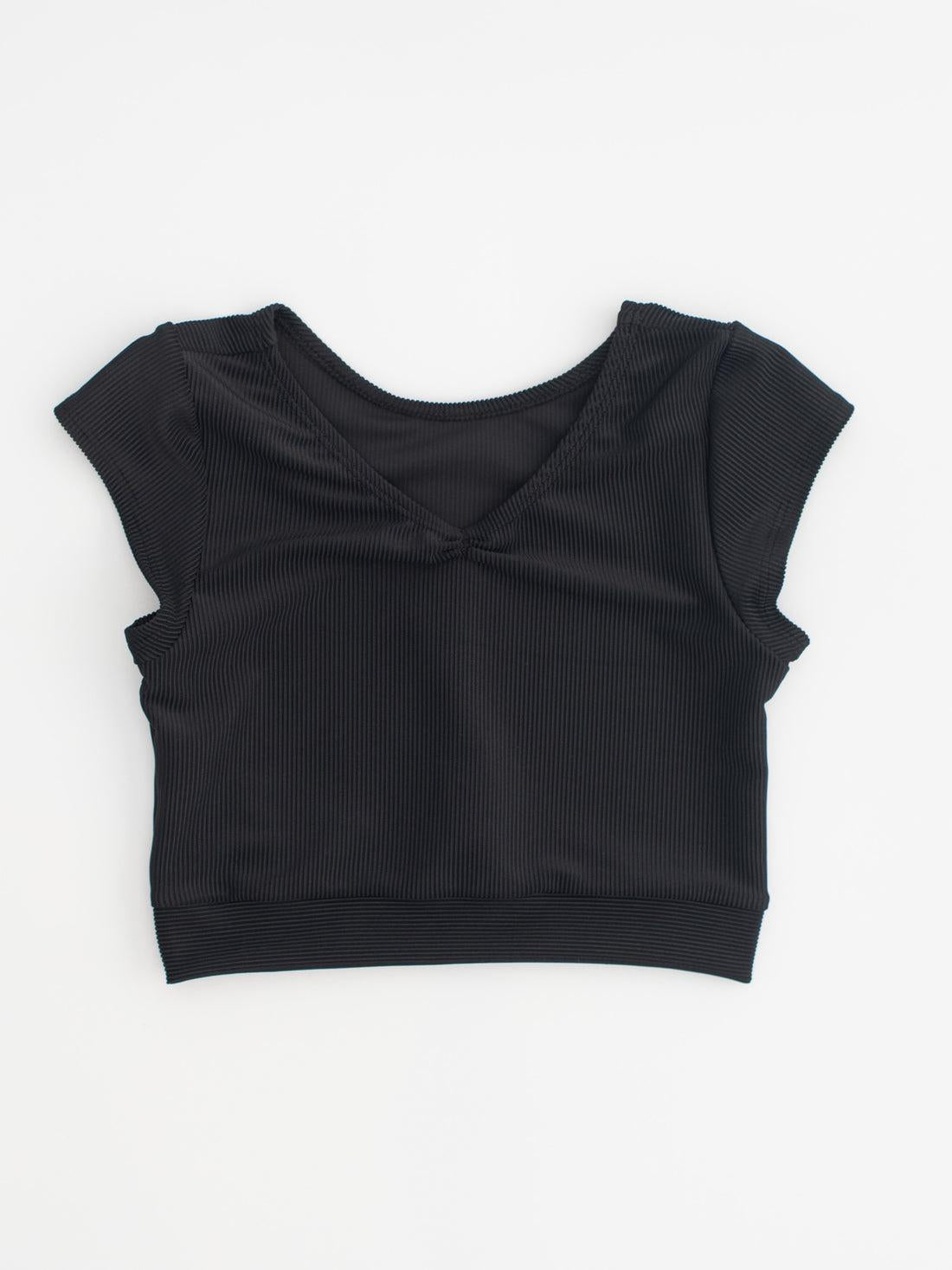 WD Ribbed Cap Sleeve Top